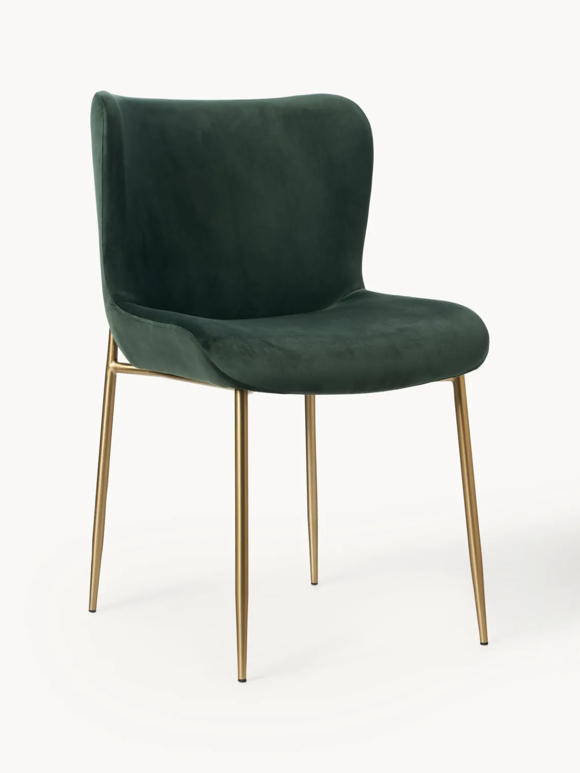 Online Silla tapizada en terciopelo Tess Sillas