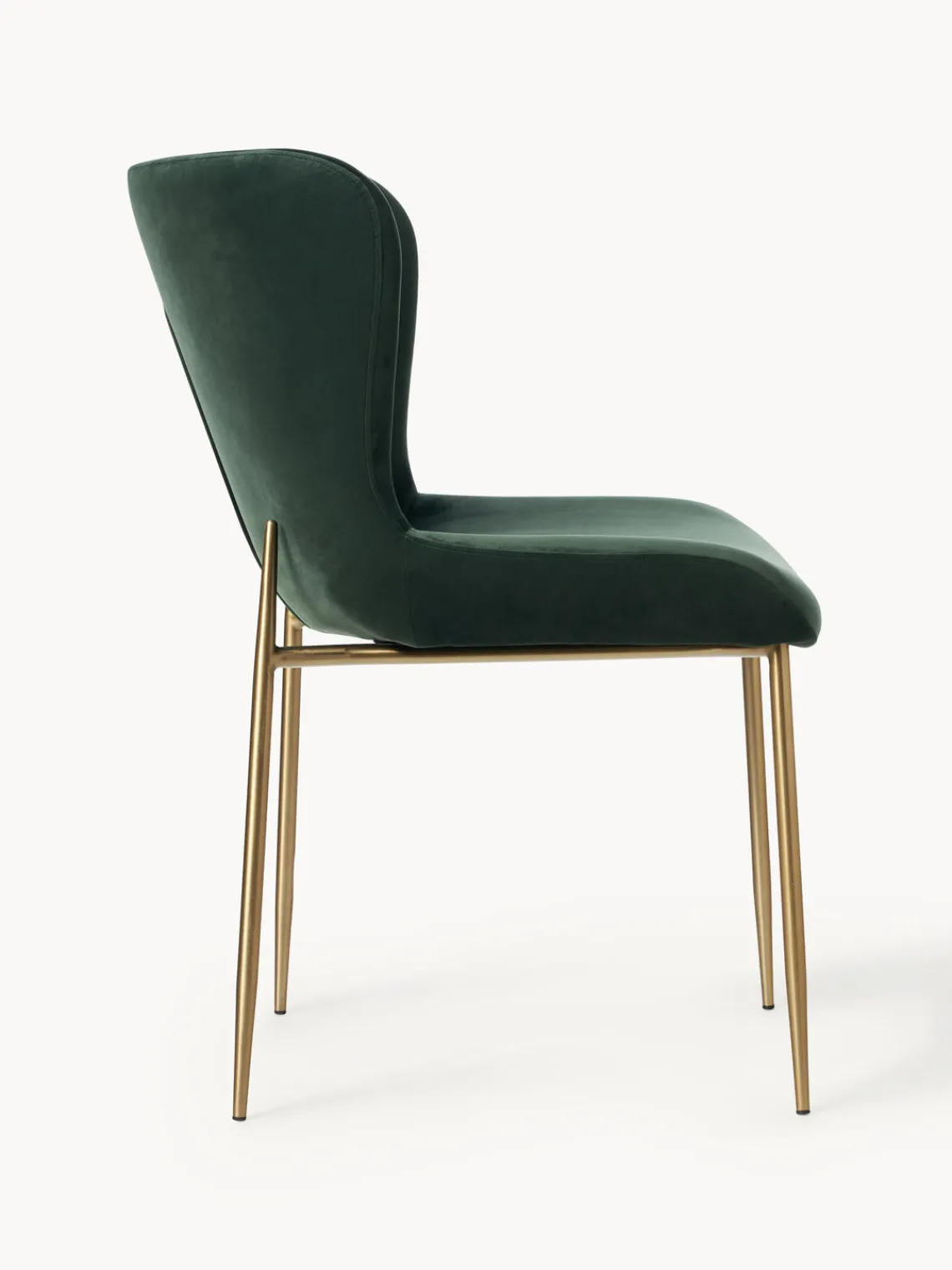 Online Silla tapizada en terciopelo Tess Sillas