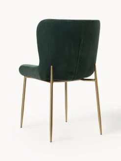 Online Silla tapizada en terciopelo Tess Sillas