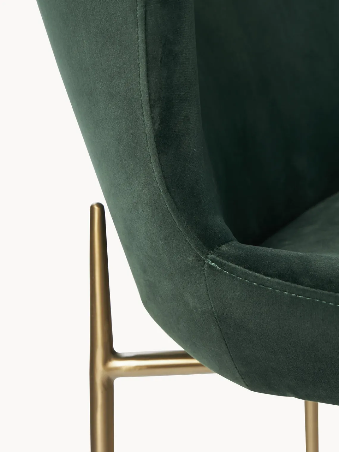Online Silla tapizada en terciopelo Tess Sillas