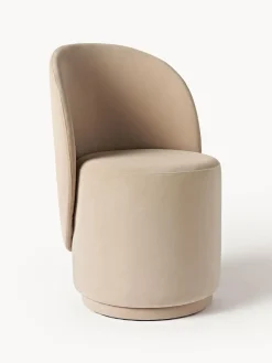 Silla tapizada en terciopelo Zeyno Sillas