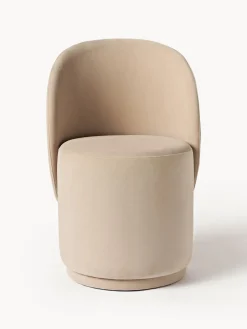 Silla tapizada en terciopelo Zeyno Sillas