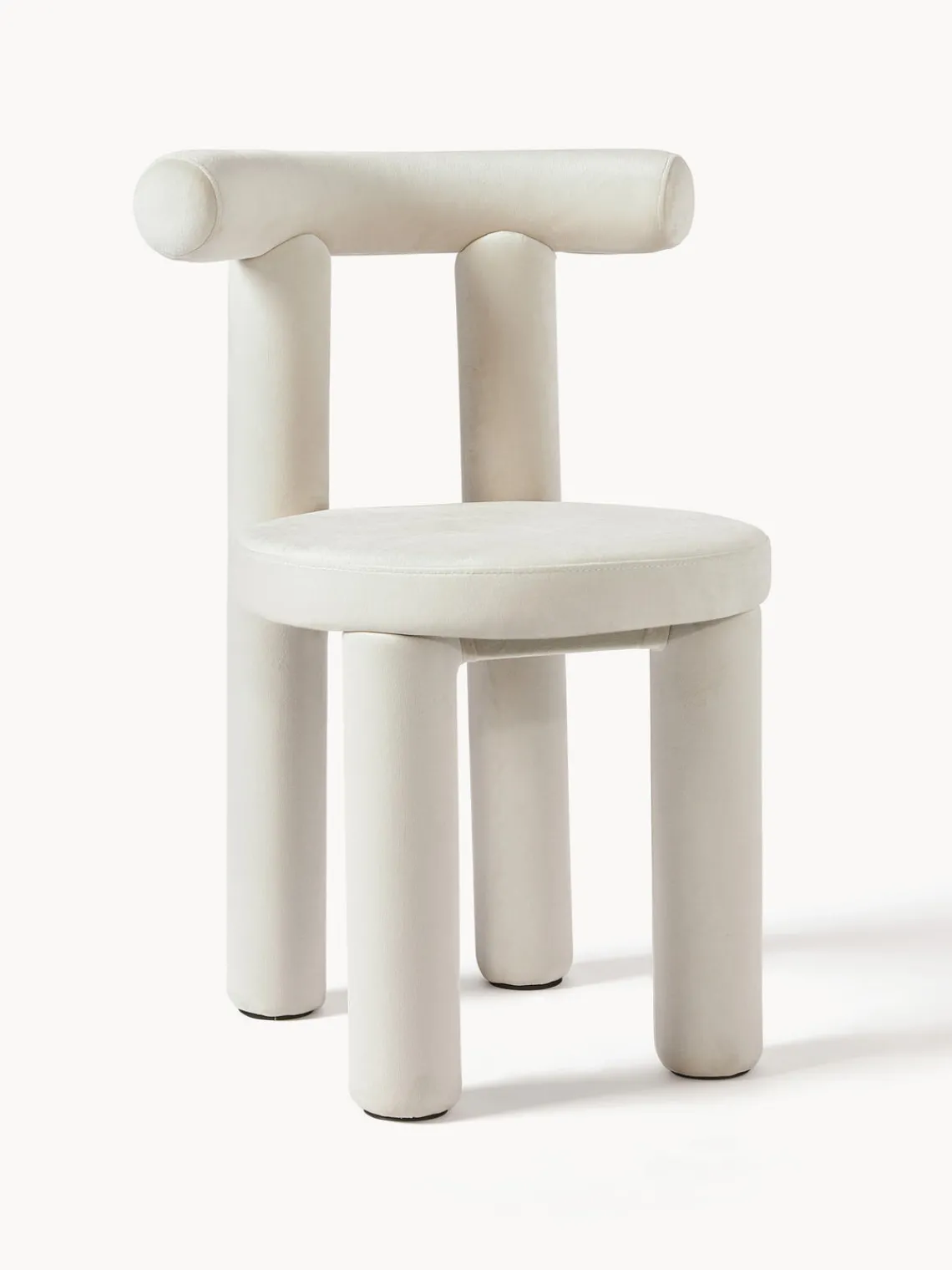 Sale Silla tapizada en terciopelo Calan Sillas