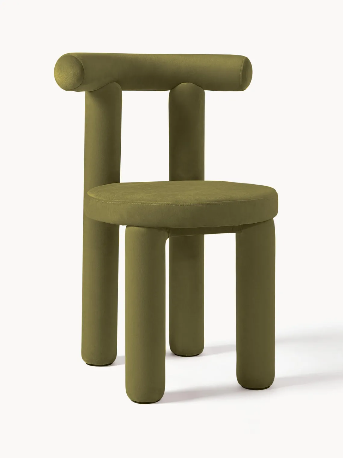 New Silla tapizada en terciopelo Calan Sillas