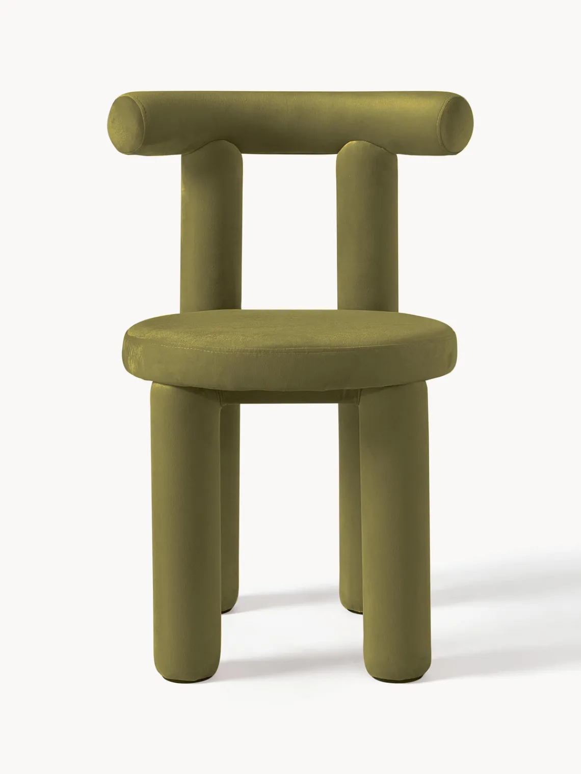 New Silla tapizada en terciopelo Calan Sillas