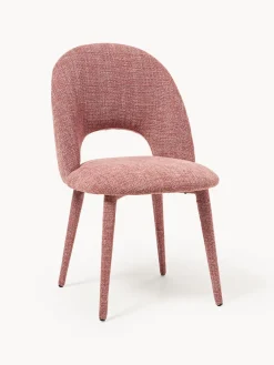 Sillas>Westwing Collection Silla tapizada Rachel Tejido rojo coral, rojo coral