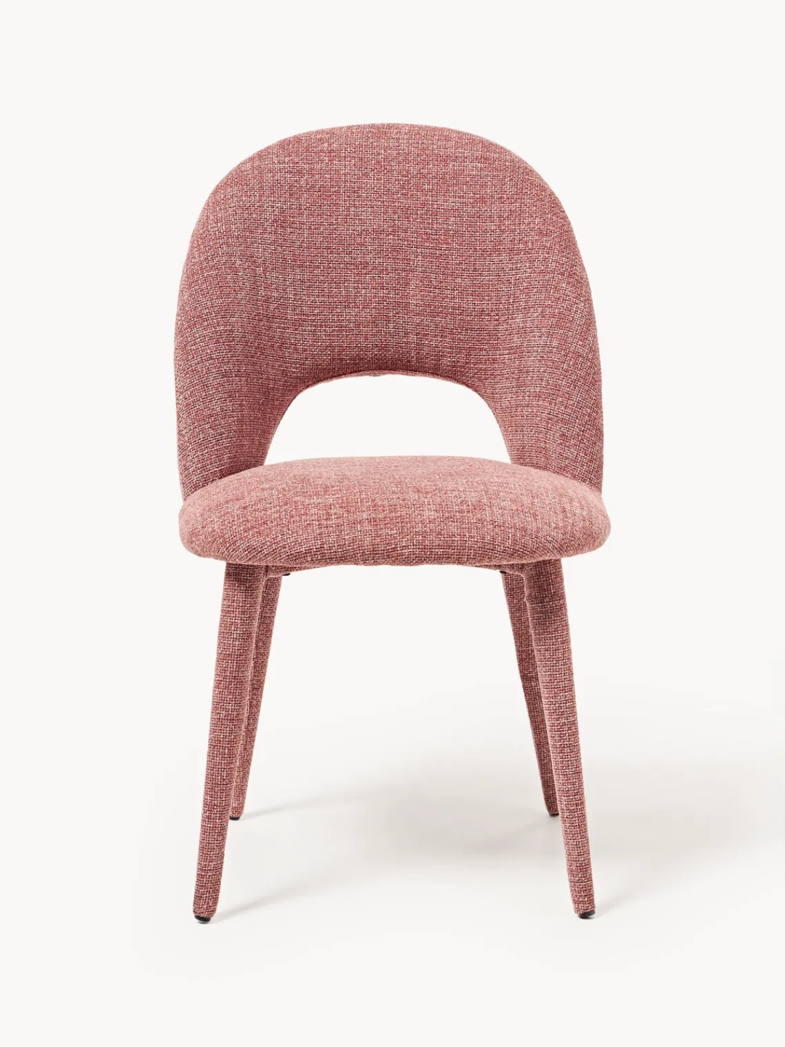 Sillas>Westwing Collection Silla tapizada Rachel Tejido rojo coral, rojo coral