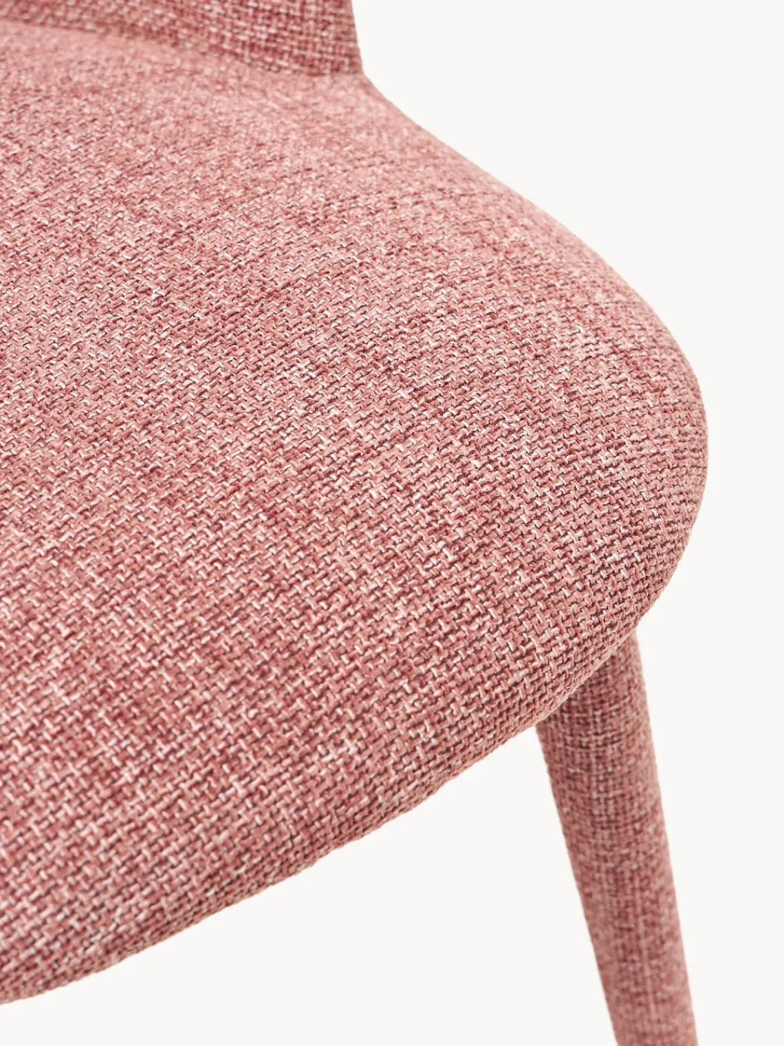 Sillas>Westwing Collection Silla tapizada Rachel Tejido rojo coral, rojo coral