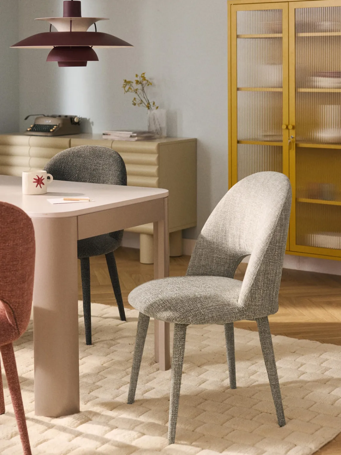 Online Silla tapizada Rachel Sillas