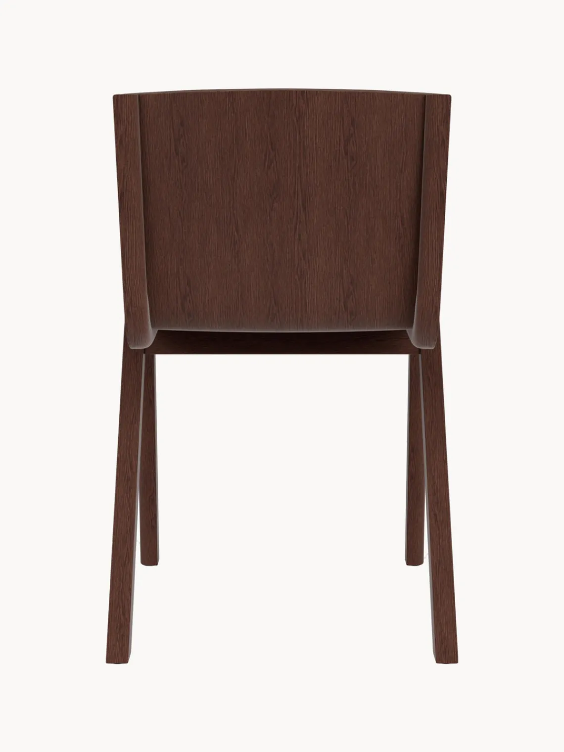 Sillas>Audo Copenhagen Silla tapizada Ready Dining Tejido blanco Off White, madera de roble oscura