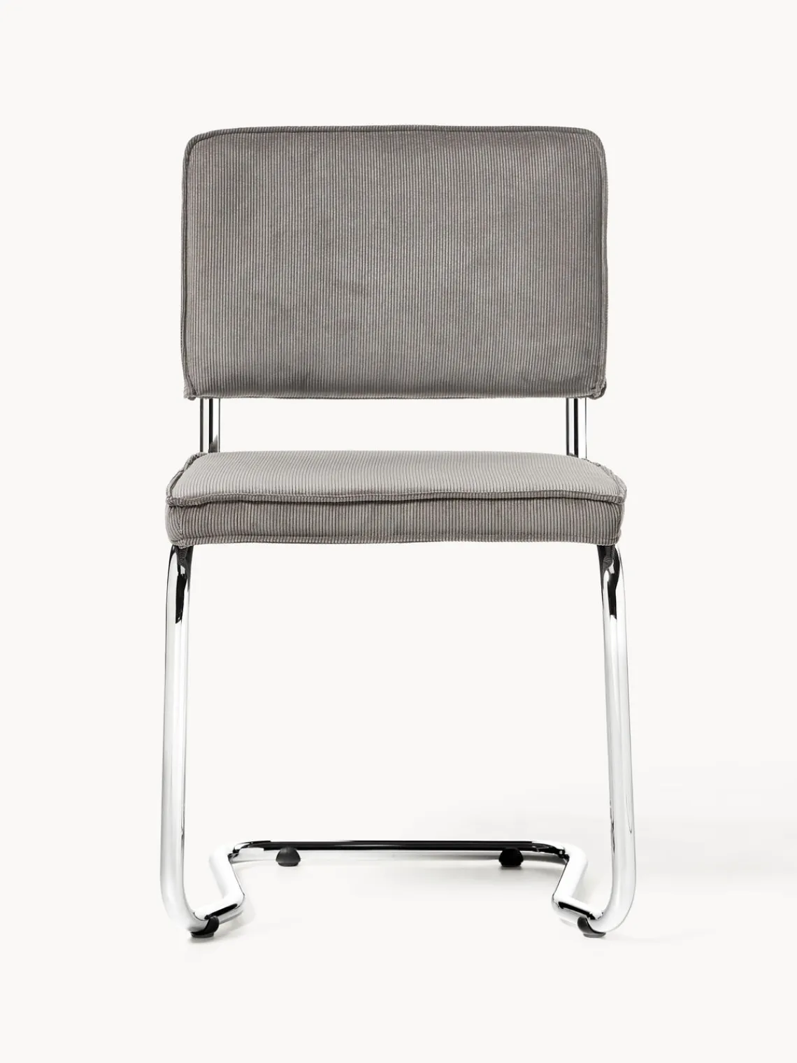 Best Sillas cantilever de pana Kink, 2 uds. Sillas