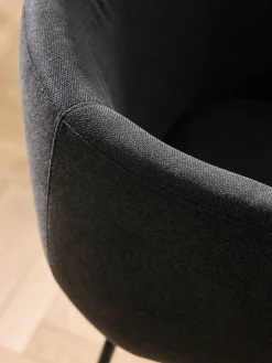 Sillas Con Reposabrazos|Sillas></noscript>Westwing Collection Sillas con reposabrazos Alani, 2 uds. Tejido gris antracita, negro