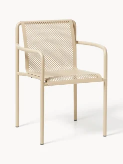 Sillas De Jardín|Sillas De JardíN>Ferm Living Sillas con reposabrazos de jardín Dapple, 2 uds. Beige