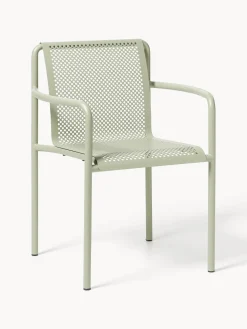 Sillas De Jardín|Sillas De Jardí­N>Ferm Living Sillas con reposabrazos de jardín Dapple, 2 uds. Verde salvia