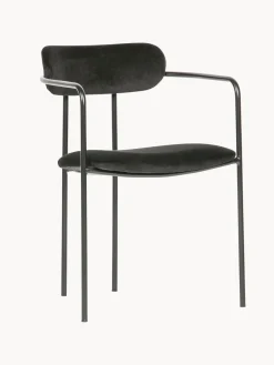 Sillas Con Reposabrazos|Sillas> Sillas con reposabrazos de terciopelo Elvy, 2 uds.