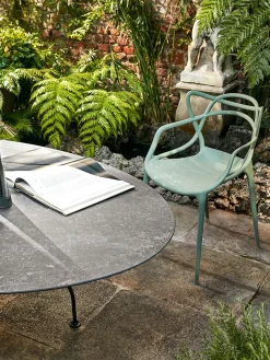 Sillas De Jardín|Sillas Con Reposabrazos>Kartell Sillas con reposabrazos Masters, 2 uds. Verde salvia