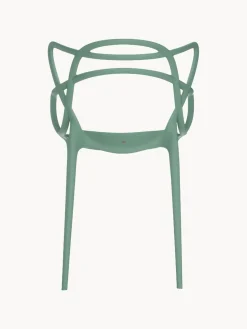 Sillas De Jardín|Sillas Con Reposabrazos></noscript>Kartell Sillas con reposabrazos Masters, 2 uds. Verde salvia