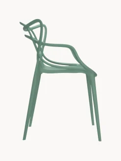 Sillas De Jardín|Sillas Con Reposabrazos></noscript>Kartell Sillas con reposabrazos Masters, 2 uds. Verde salvia