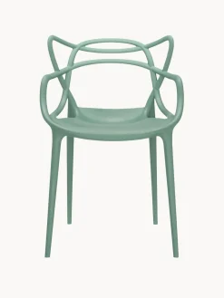 Sillas De Jardín|Sillas Con Reposabrazos></noscript>Kartell Sillas con reposabrazos Masters, 2 uds. Verde salvia