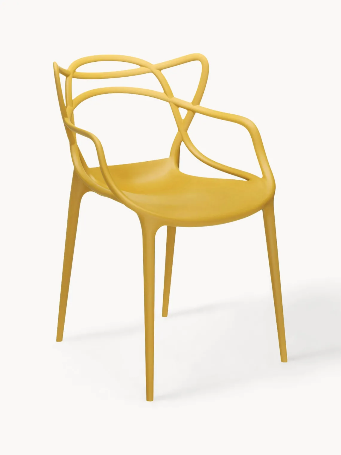 Sillas De Jardín|Sillas Con Reposabrazos>Kartell Sillas con reposabrazos Masters, 2 uds. Amarillo sol