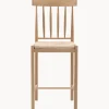Taburetes Altos|Sillas De Madera> Sillas de bar artesanales de madera de roble Eton, 2 uds.