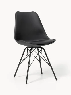 Sillas> Sillas de cuero sintético Eris, 2 uds. Cuero sintético negro