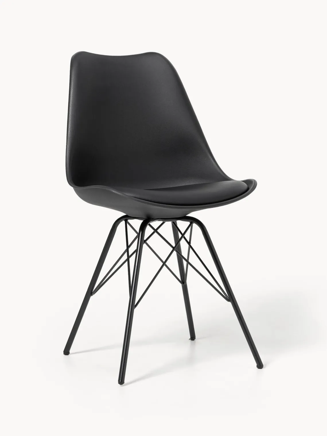 Sillas> Sillas de cuero sintético Eris, 2 uds. Cuero sintético negro