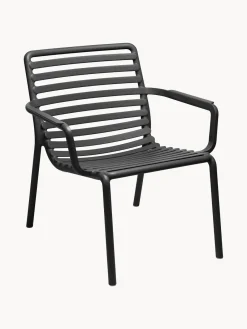 Sillas De Jardín|Sillas De Jardí­N>Nardi Sillas de jardín apilables con reposabrazos Doga, 2 uds. Negro