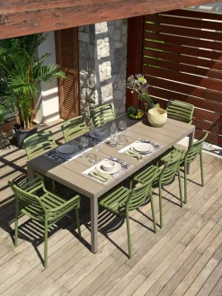 Sillas De Jardín|Sillas De Jardí­N>Nardi Sillas de jardín apilables Doga, 2 uds. Verde oliva