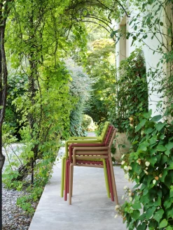 Sillas De Jardín|Sillas De Jardí­N>Nardi Sillas de jardín apilables con reposabrazos Doga, 2 uds. Verde claro