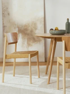 Sillas De Madera|Sillas>Westwing Collection Sillas de madera y ratán Danny, 2 uds. Madera de haya, beige