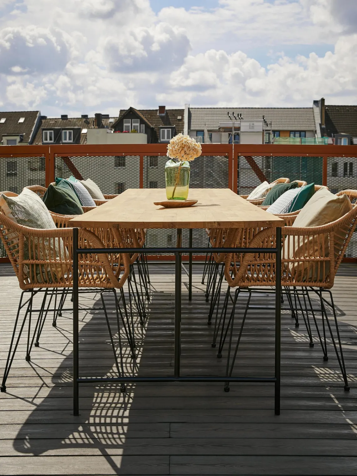 Sillas De Jardín|Sillas De JardíN>Westwing Collection Sillas de ratán con reposabrazos Costa, 2 uds. Marrón claro, negro