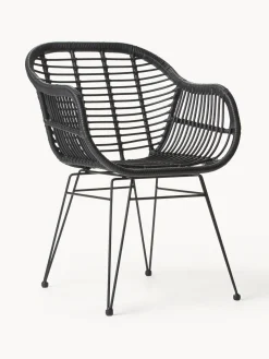 Discount Sillas de ratán con reposabrazos Costa, 2 uds. Sillas De Jardín|Sillas De JardíN