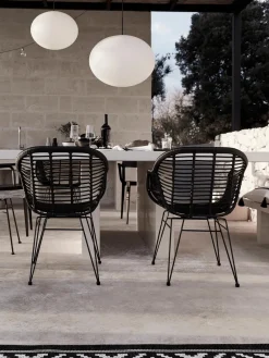 Discount Sillas de ratán con reposabrazos Costa, 2 uds. Sillas De Jardín|Sillas De JardíN