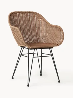 Online Sillas de ratán con reposabrazos Costa, 2 uds. Sillas De Jardín|Sillas De JardíN