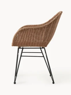 Online Sillas de ratán con reposabrazos Costa, 2 uds. Sillas De Jardín|Sillas De JardíN