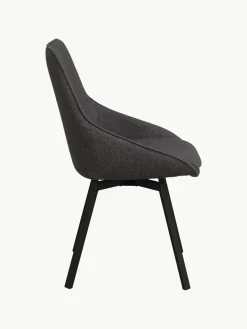 Sillas></noscript>Rowico Home Sillas giratorias tapizadas Alison, 2 uds. Tejido gris antracita, negro