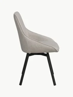 Sillas></noscript>Rowico Home Sillas giratorias tapizadas Alison, 2 uds. Tejido gris claro, negro