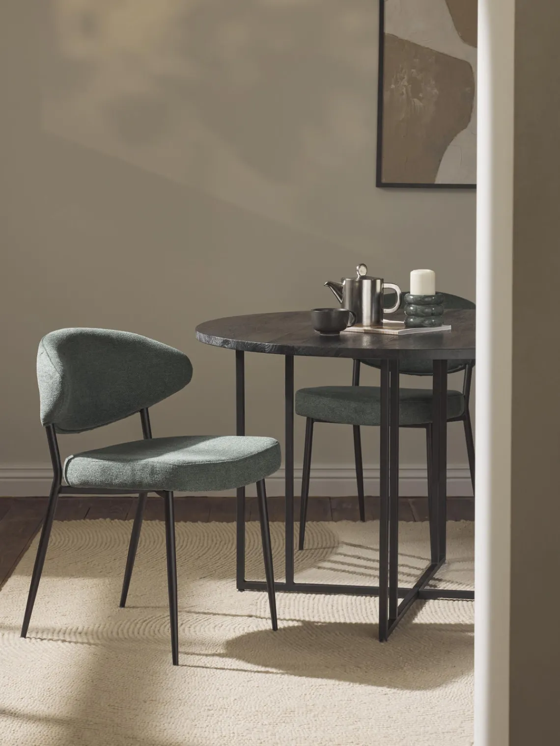 Outlet Sillas tapizadas Adele, 2 uds. Sillas