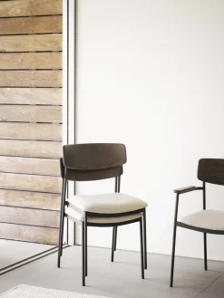 Clearance Sillas tapizadas de madera de roble Maymont, 2 uds. Sillas