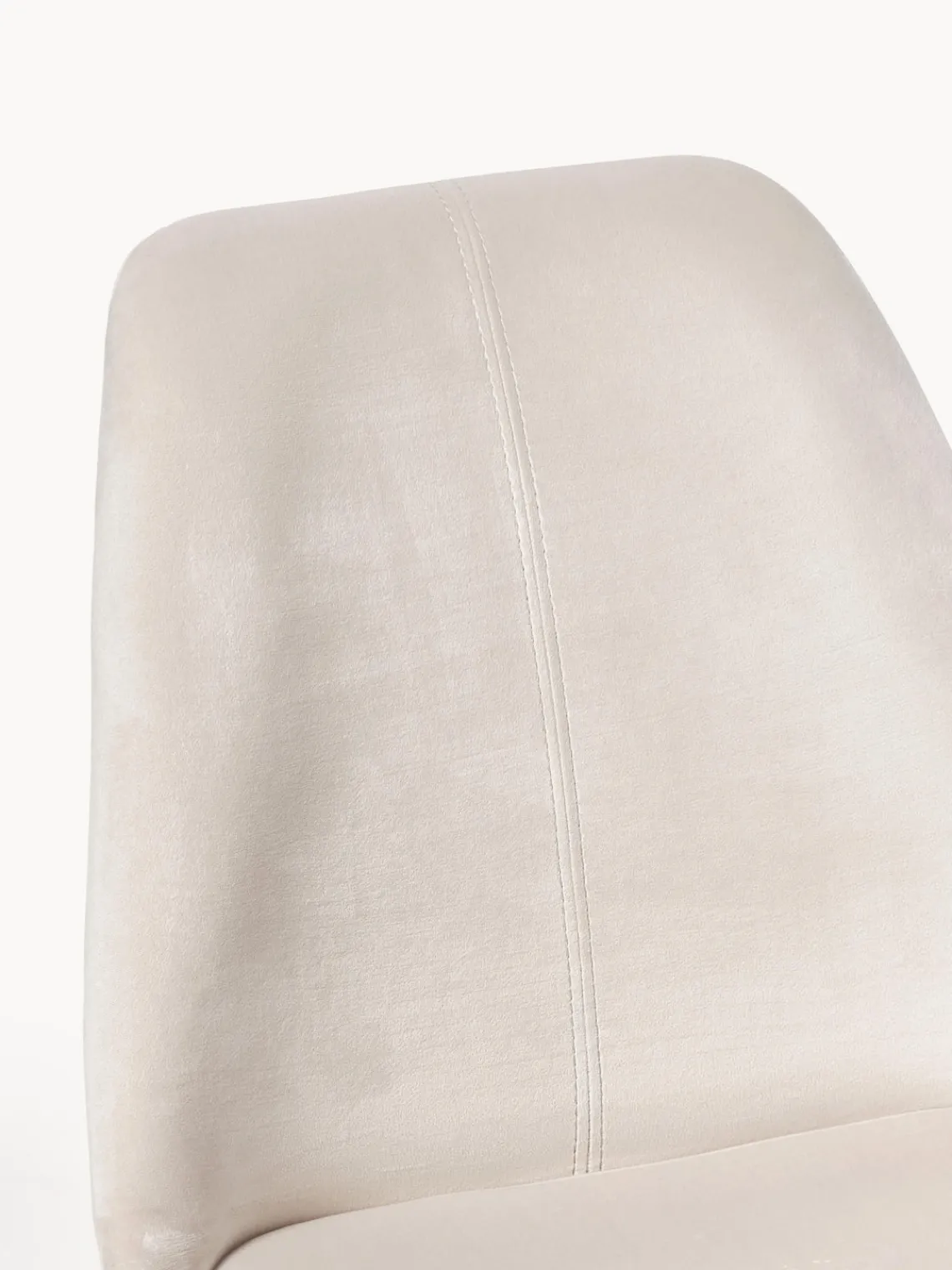 Sillas> Sillas tapizadas de terciopelo Eris, 2 uds. Terciopelo beige, negro mate