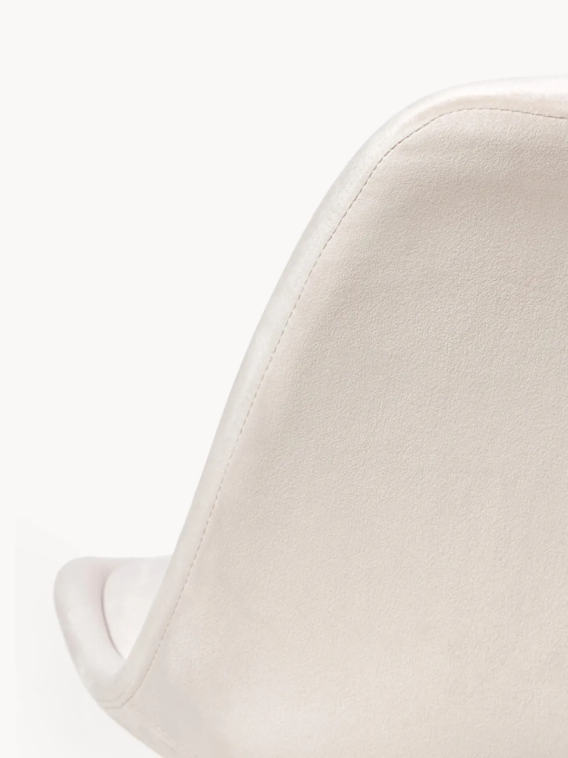 Sillas> Sillas tapizadas de terciopelo Eris, 2 uds. Terciopelo beige, negro mate