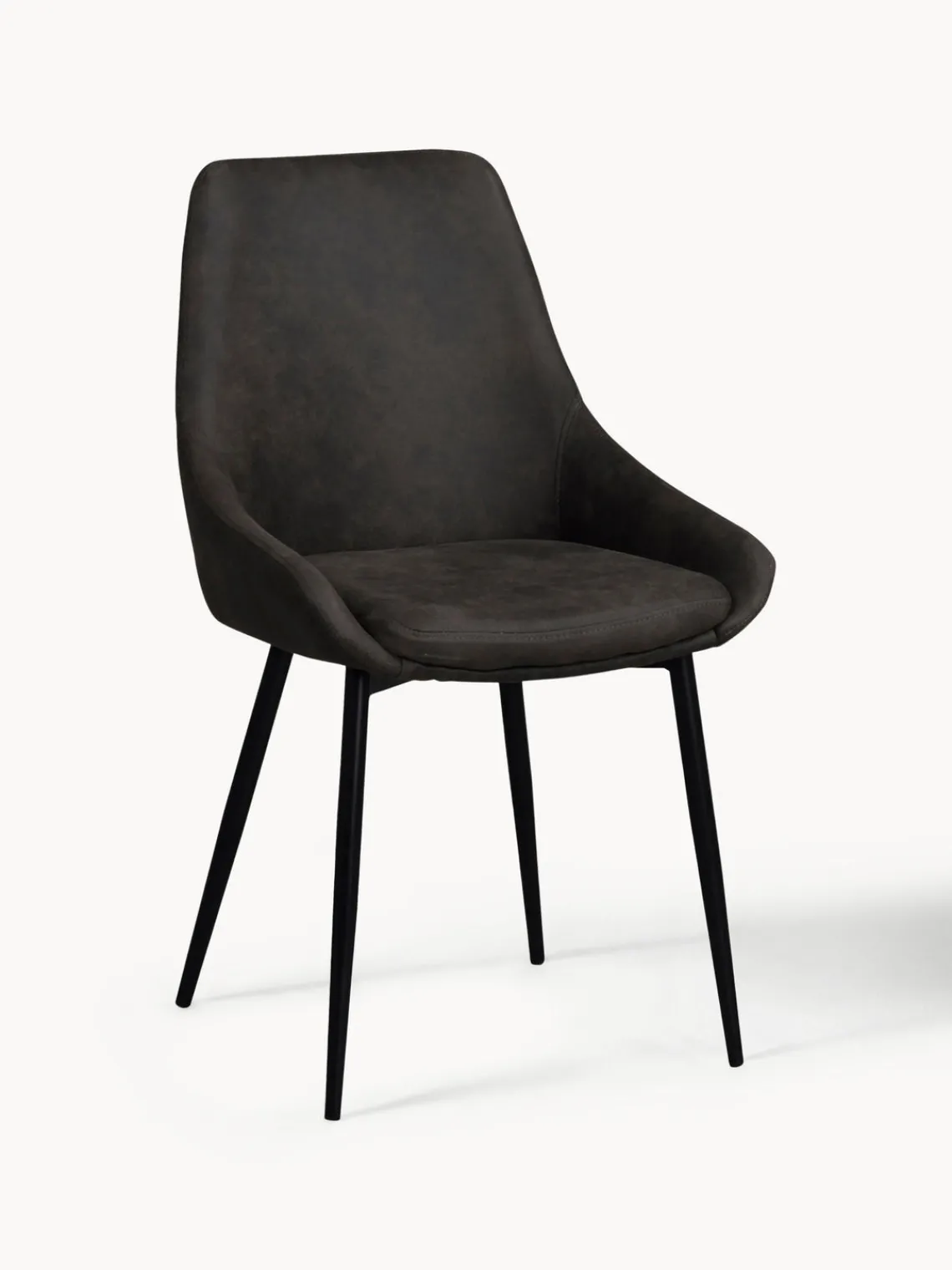 Online Sillas tapizadas en cuero sintético Sierra, 2 uds. Sillas