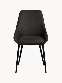 Online Sillas tapizadas en cuero sintético Sierra, 2 uds. Sillas