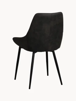 Online Sillas tapizadas en cuero sintético Sierra, 2 uds. Sillas