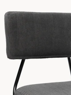 Sillas tapizadas en pana Mats, 2 uds. Sillas