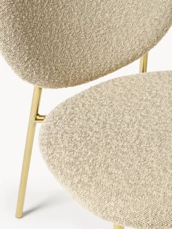 Best Sillas tapizadas en tejido bouclé Ulrica, 2 uds. Sillas