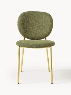 Hot Sillas tapizadas en tejido bouclé Ulrica, 2 uds. Sillas