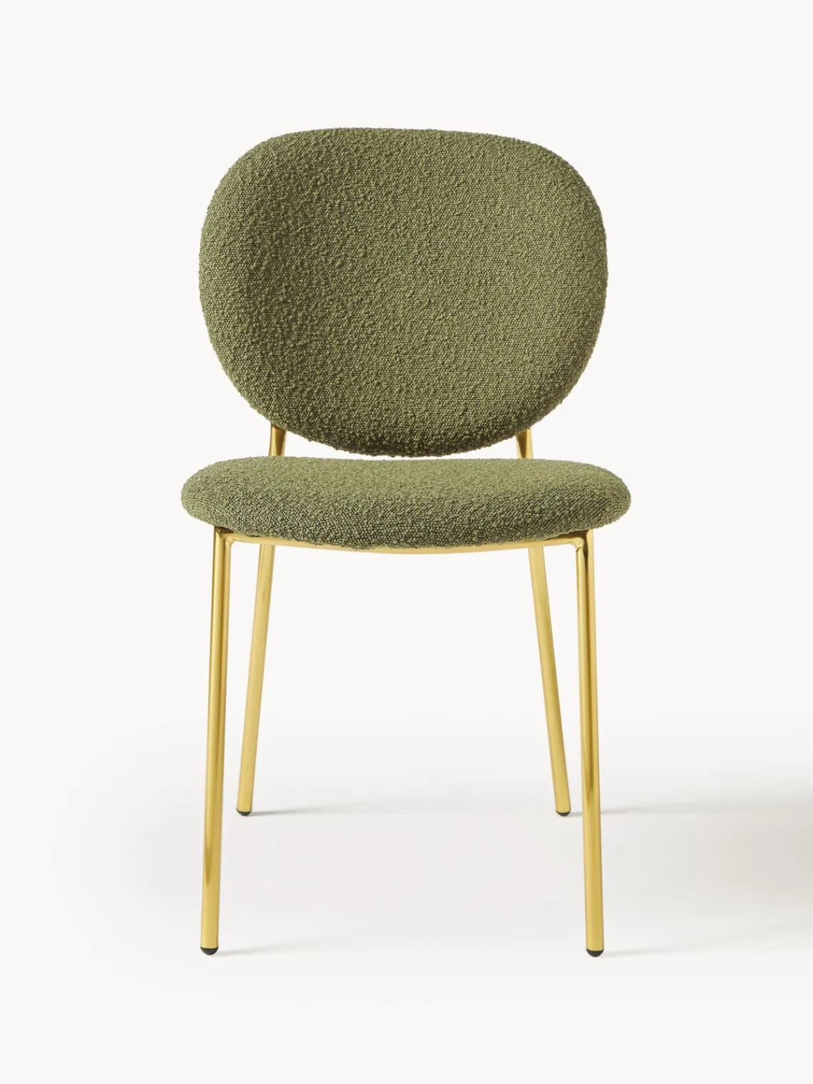 Hot Sillas tapizadas en tejido bouclé Ulrica, 2 uds. Sillas