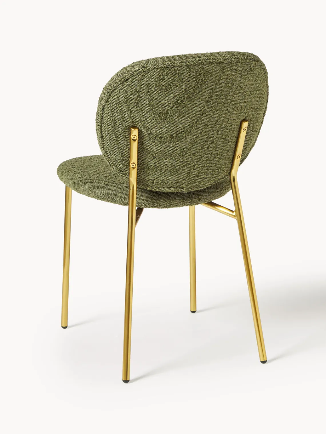 Hot Sillas tapizadas en tejido bouclé Ulrica, 2 uds. Sillas